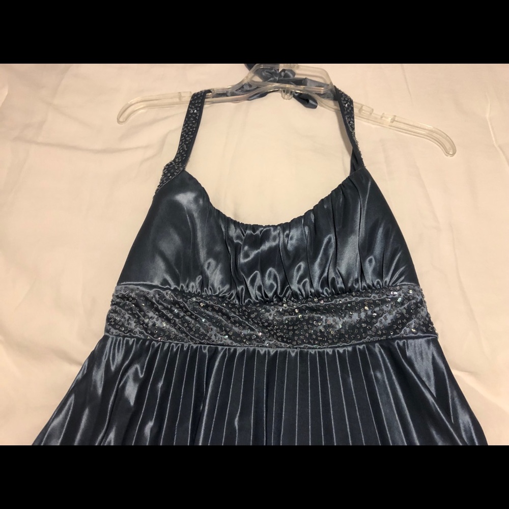 Silvery Blue Dress